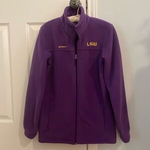 Columbia LSU Purple Fleece Zippered Jacket - Size XL